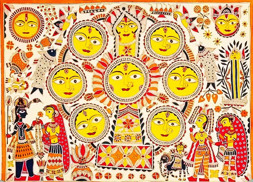Mithila Painting by Padma Shri Sita devi