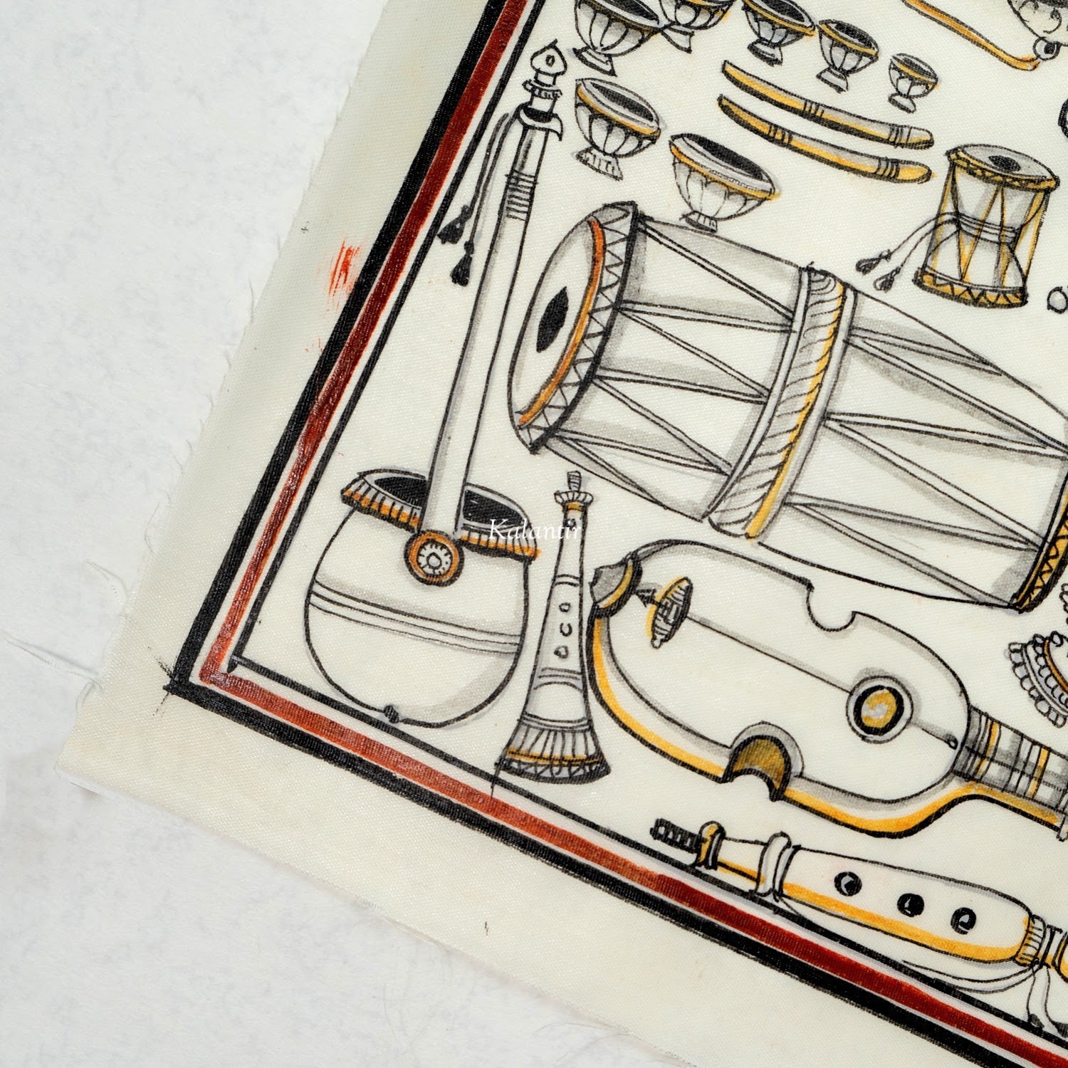 Pathala Instrument Traditional Musical Instruments Pattachitra Painting – Kalantir