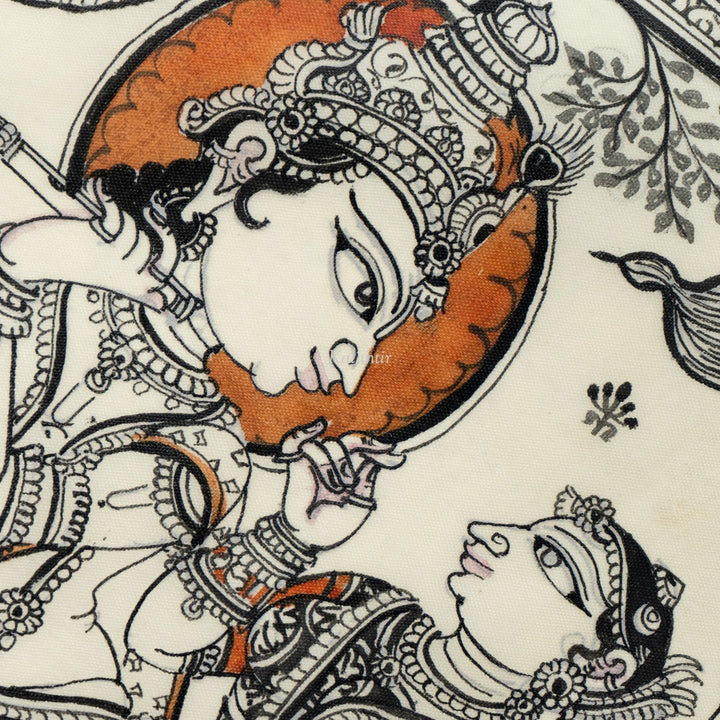 historia del Bhagavatam | rasa leela | Pattachitra de Odisha | 30in x 42in
