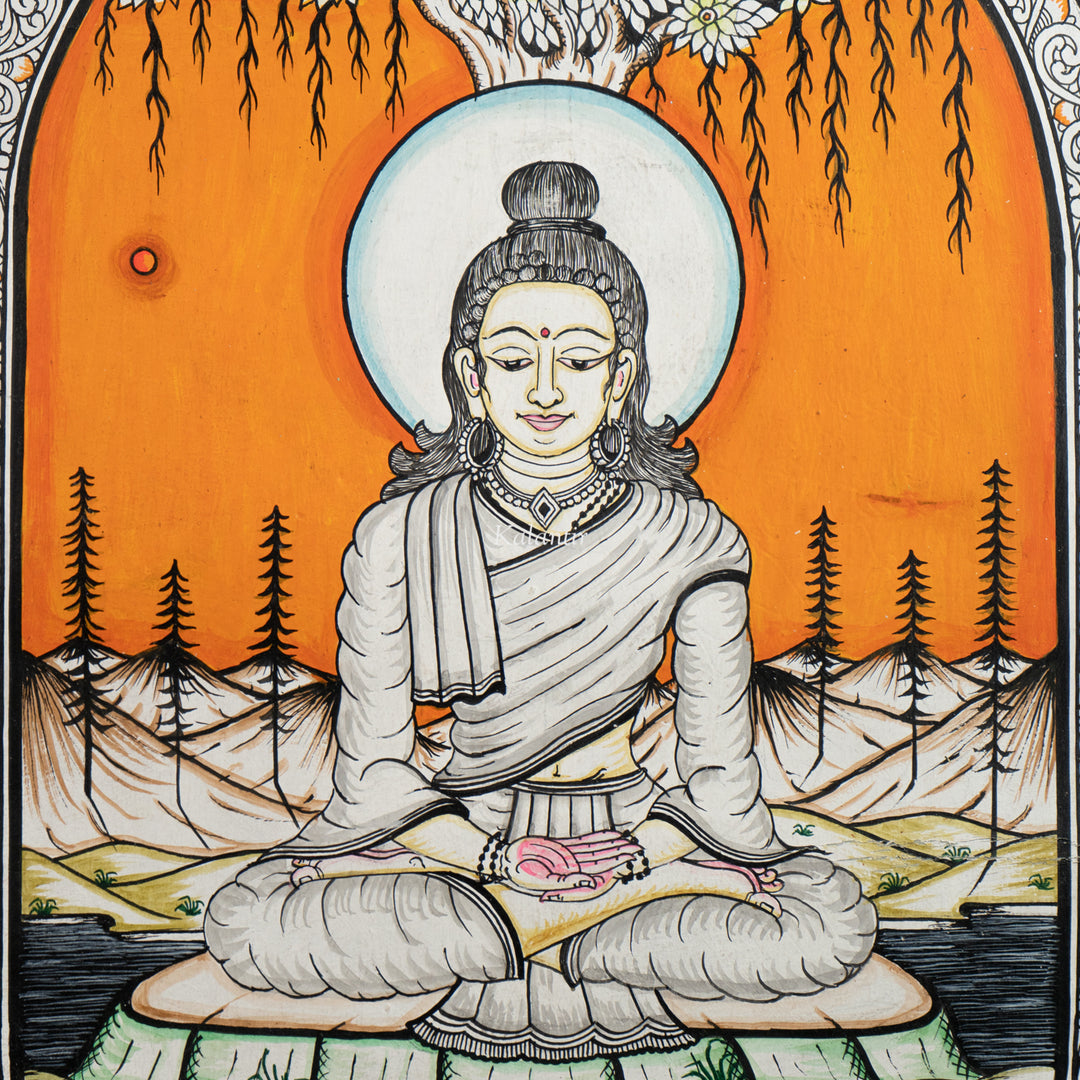 Gautam Buddha Pattachitra Painting