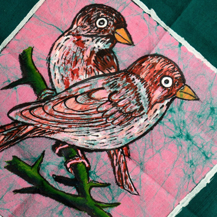 Loving Birds Batik Painting