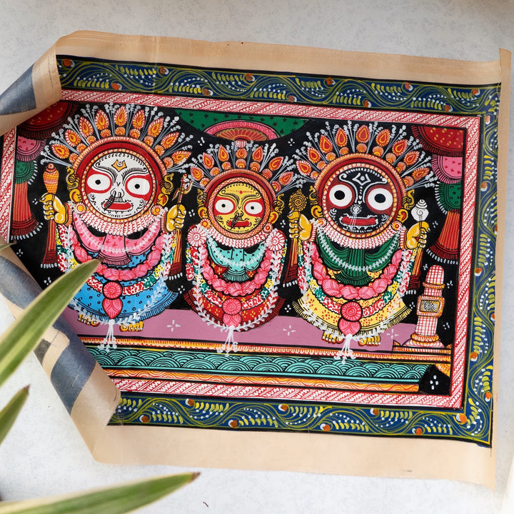 Hand-painted Pattachitra of Lord Jagannath