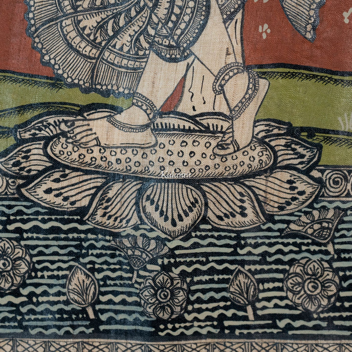 Mesmerizing Hand-painted Radha Krishna Pattachitra