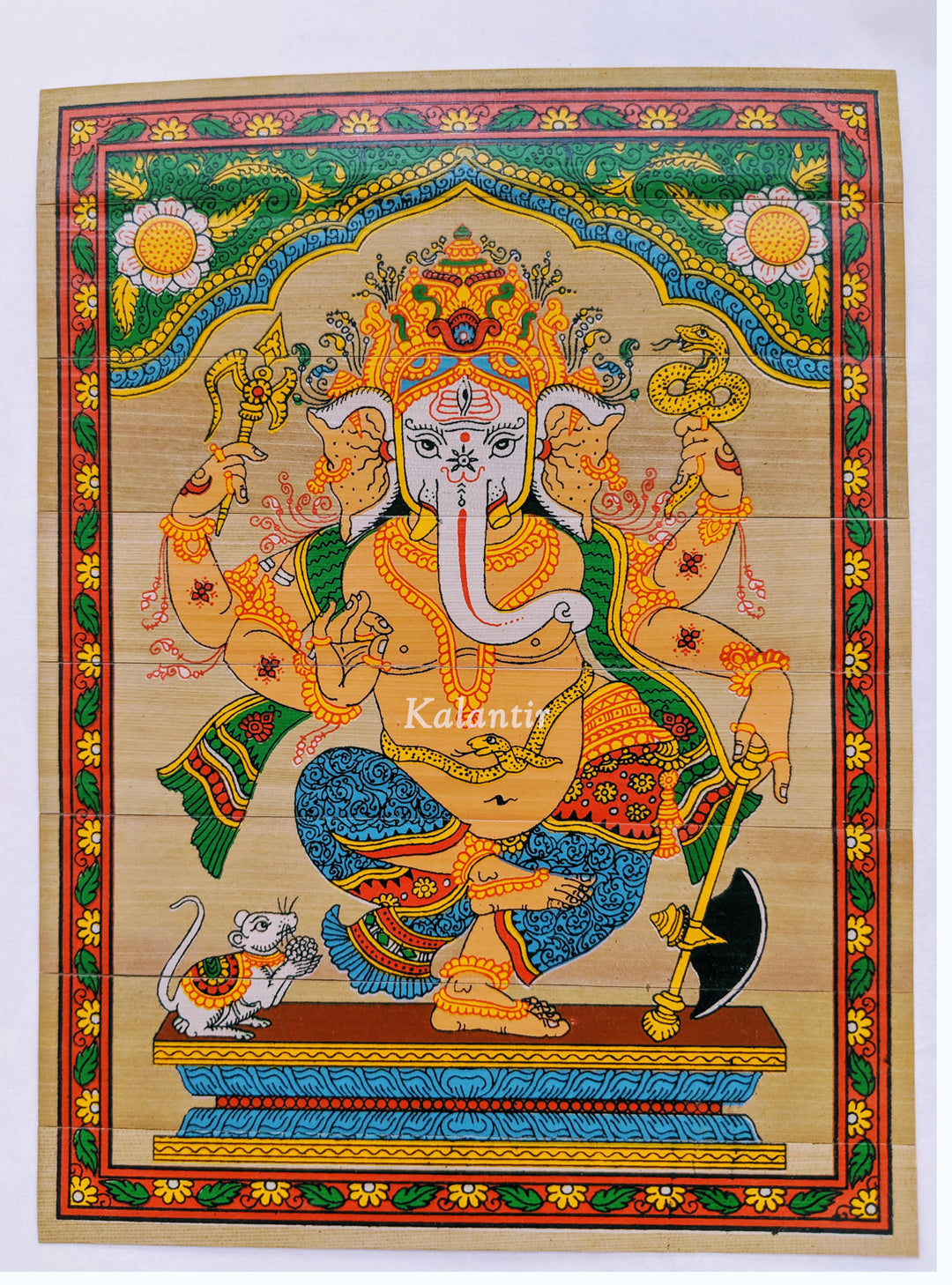 Full view of Vir Ganpati Pattachitra Painting