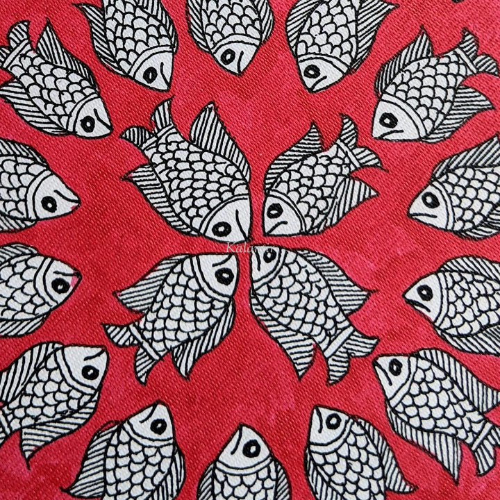 Fish Raas Madhubani Painting